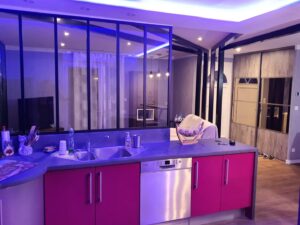Rénovation cuisine salon-séjour à Vacquiers
